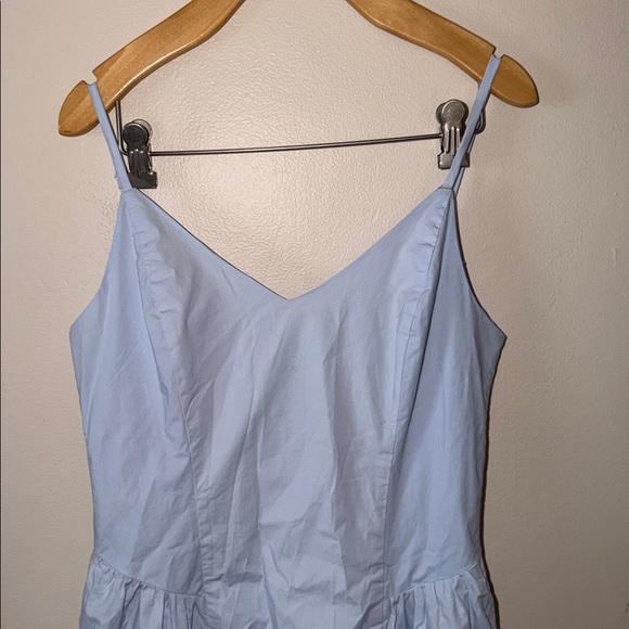 Babaton Technique Poplin Dress in Villa Blue Size 6 - Picture 3 of 9